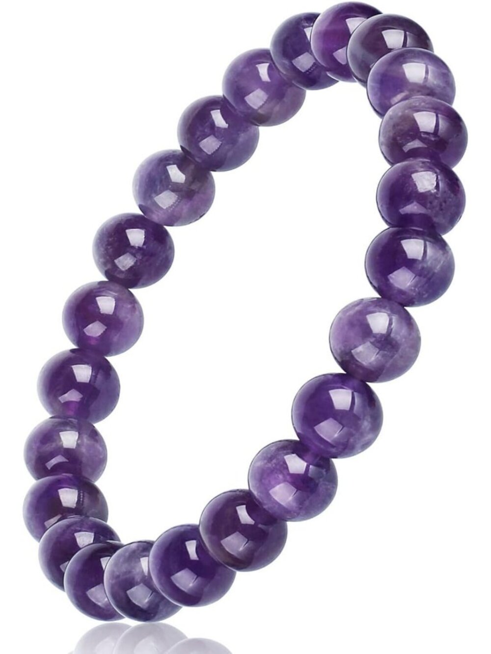 Handmade Amethyst Bracelet for Love, Friendship & Protection | Crystal Beaded